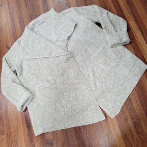 Hugs by Soft Surroundings Cardigan Single Button Plush Shawl Collar Style #58707